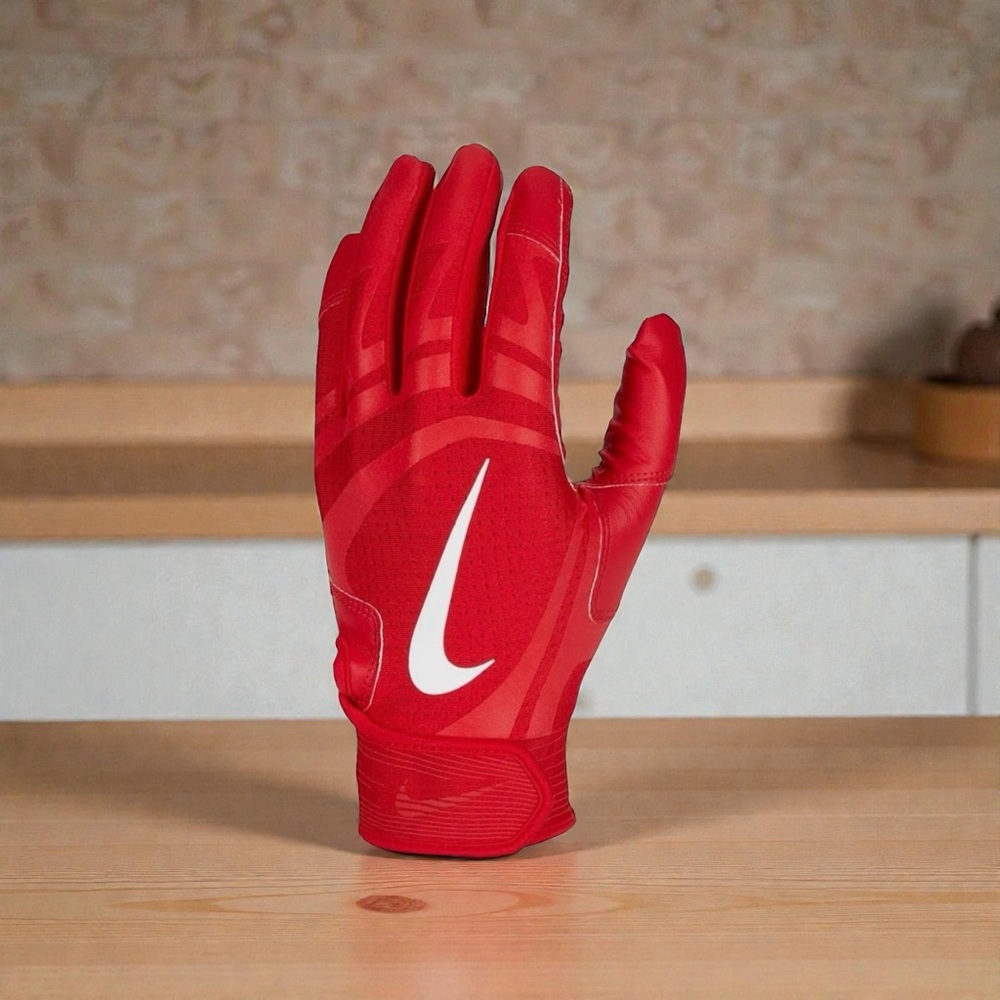 Nike Alpha Huarache Edge Adult Batting Gloves Size XL Red